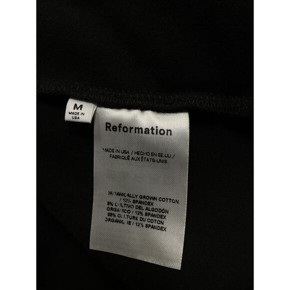 Reformation 'Alden' Black Mock Neck Knit Dress Size M - Picture 5 of 5